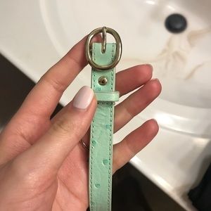 JCrew Mint Dotted Belt